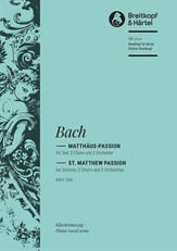 St. Matthew Passion, BWV 244 SATB/SATB Vocal Score cover